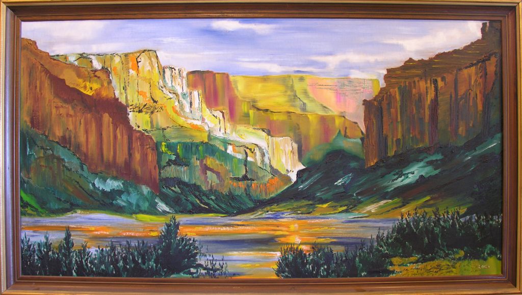 Grand Canyon, oil on canvas, 55”x30”